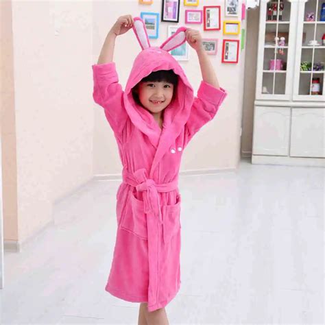 Pink Color Cute Cotton Robe Warm Terry Robe Robes Aliexpress