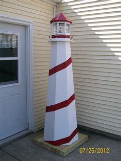 Learn how to build the amazing lighthouse that was included in the rocky point lighthouse decorating set image. How to Build a 4 ft. Wooden Lawn Lighthouse. DIY Wood Plans. | Plants | Wood plans, Woodworking ...