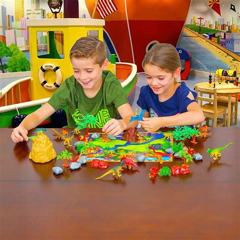50 Piece Dinosaur Play Set Ultimate Educational Toy Of 20 Realistic