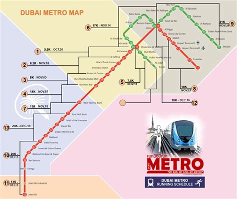 Run360run Dubai Metro Run Map And Schedule