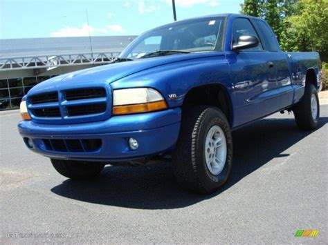 1997 brilliant blue metallic dodge dakota slt extended cab 4x4 48980816 car