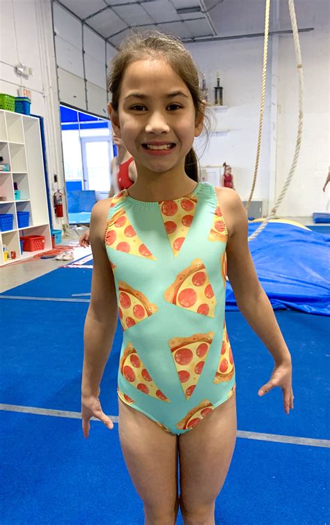 Girls Pizza Gymnastics Leotard Etsy Girls Gymnastics Leotards Baby