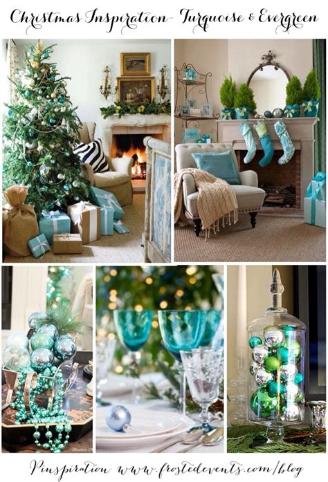 Christmas Inspiration Turquoise And Evergreen