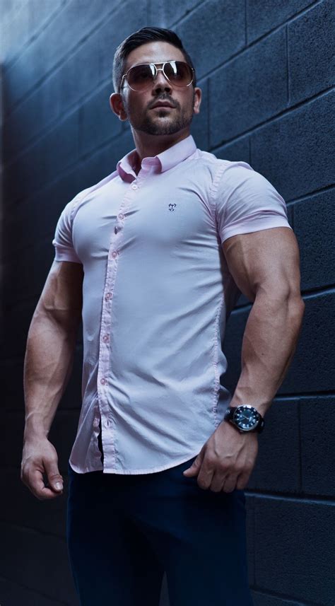 Pink Short Sleeve Tapered Fit Shirt Short Men Fashion Winter Outfits