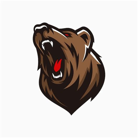 Premium Vector Modern Professional Grizzly Bear Logo For A Sport Team