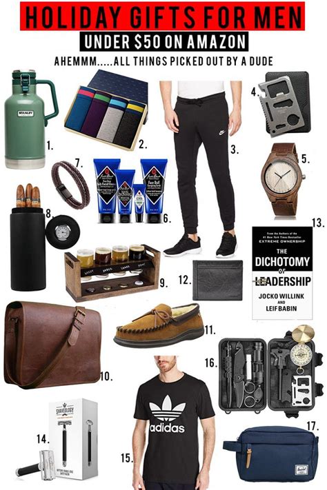 Amazon Prime Holiday gift guide for men under $50. Tons of awesome mens