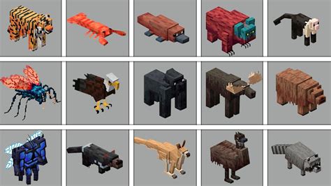 Alex`s Mobs Mod 1165 Todos Os Novos Animais Adicionados No Minecraft