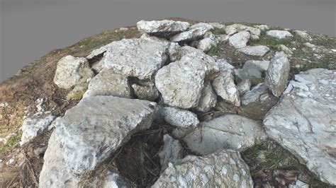 3d Model Rubble Mound Concrete 1 Vr Ar Low Poly Cgtrader