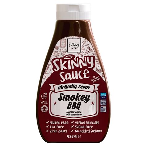 The Skinny Food Co Smokey Bbq Sauce 425ml Traditional Sauces