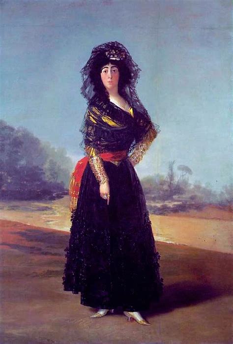 Portrait Of The Duchess Of Alba Painting By Francisco Goya