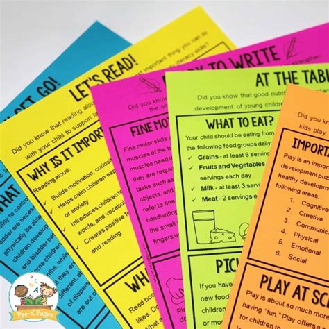 Preschool Back To School Night Printable Handouts For Parents