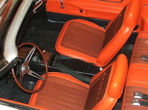 1967 1969 Camaro Interiors Orange Houndstooth And Black Interior
