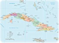 Mapa Físico de Cuba