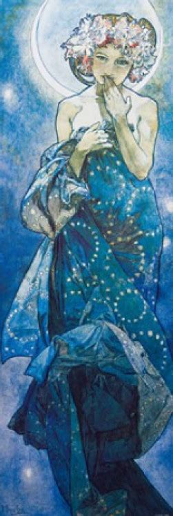 Alphonse Mucha The Moon Art Nouveau Poster Art Print 62x21in 62376