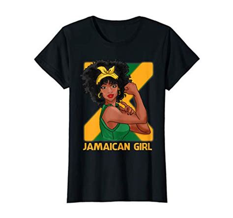 womens jamaican girl strong women jamaica flag t shirt fifth degree