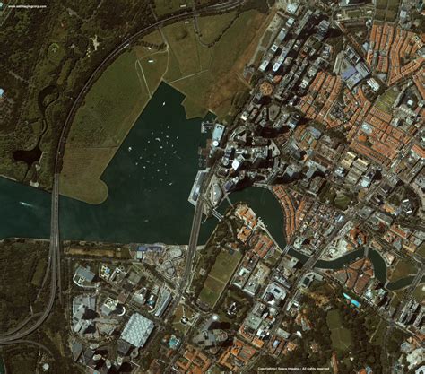 Ikonos Satellite Image Of Singapore Satellite Imaging Corp
