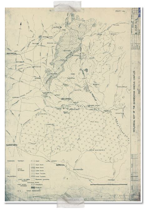 Geological Map Dandenongs 