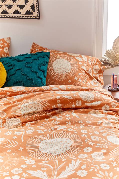 Shelby Woodblock Floral Duvet Set Urban Outfitters Canada Soft