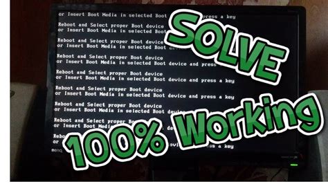 Reboot And Select Proper Boot Device Solved Youtube