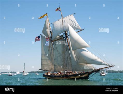 The Pride of Baltimore II a reproduction of a 19th century American