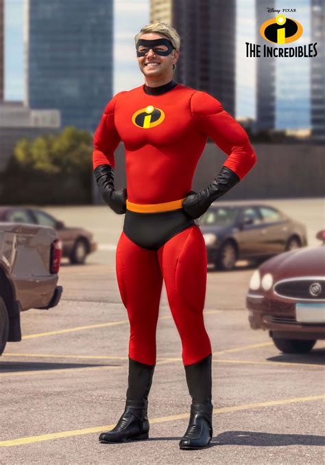 The Incredibles Deluxe Mr Incredible Mens Costume