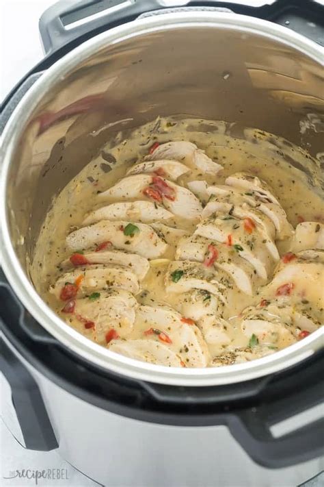 Seal the valve and set the instant pot to manual/high pressure for 5 minutes. Creamy Italian Instant Pot Chicken Breasts - The Recipe Rebel