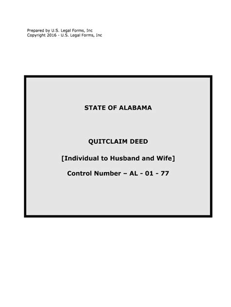 Alabama Quit Claim Deeds Warranty Deedsus Legal Forms Fill Out And