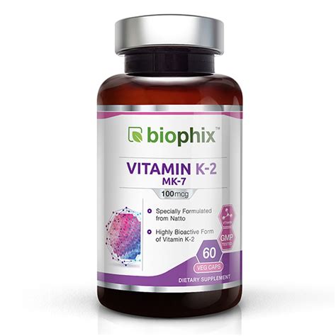 Vitamin k2 is an important supplement. Biophix Vitamin K-2 MK-7 100 mcg 60 Vcaps | eBay