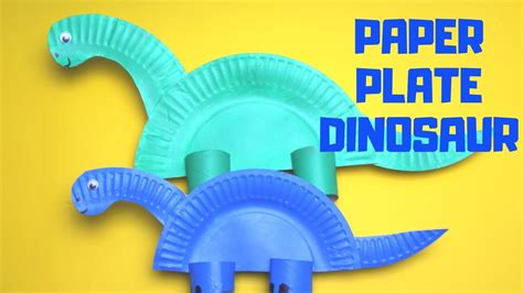 How To Make A Paper Plate Dinosaur Paper Plate Craft Youtube