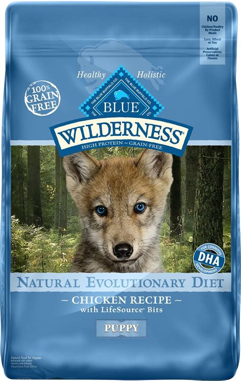 Blue Buffalo Wilderness Puppy Chicken Recipe Grain Free Dry Dog Food