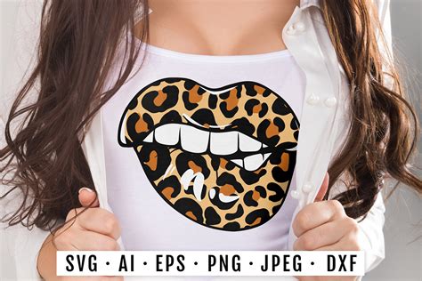 Lips Svg Leopard Lips Sublimation Graphic By Yana26789 · Creative Fabrica
