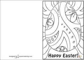 Coloring Free Printable Easter Cards