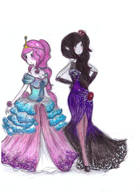 Bubblegum And Marceline Elegant Dresses By Nenebubbleelover On Deviantart