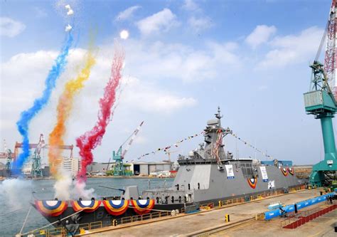 South Korea Launches Final Daegu Class Ffx Ii Frigate Roks Chuncheon