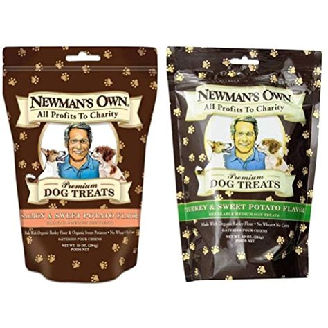 Newmans Own Organic Breakable Medium Dog Treats 2 Flavor Variety