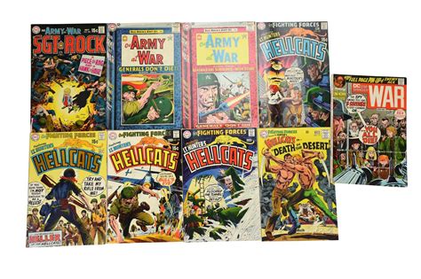 High Grade 1960s 70s Dc War Comics Collection 33