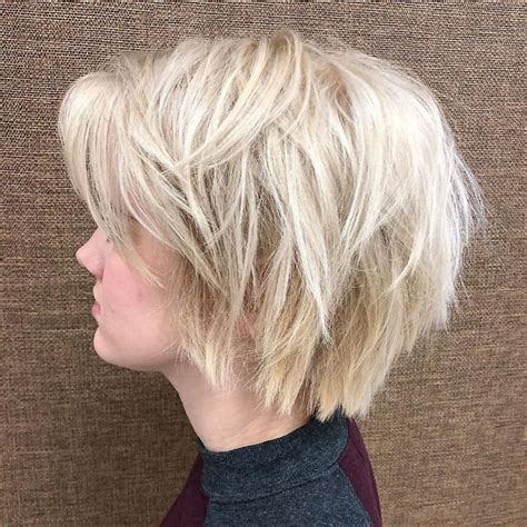 Ideas Of Shaggy Bob Hairstyles With Choppy Layers In Blonde Bob Hairstyles Short Hair