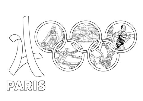 Jeux Olympiques Paris Coloriage Sur Les Jeux Olympiques Pour