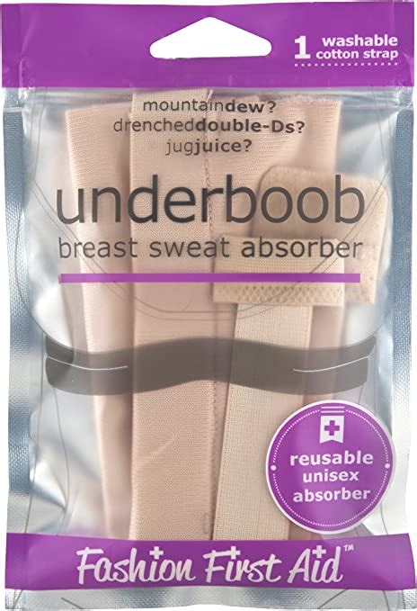 Underboob Breast Sweat Absorbing Strap Beige Amazon Co Uk