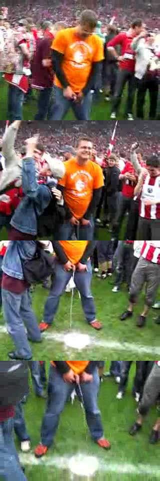 Football Supporter Peeing On The Pitch In Public Spycamfromguys Hidden Cams Spying On Men