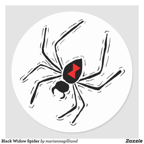 Black Widow Spider Decal