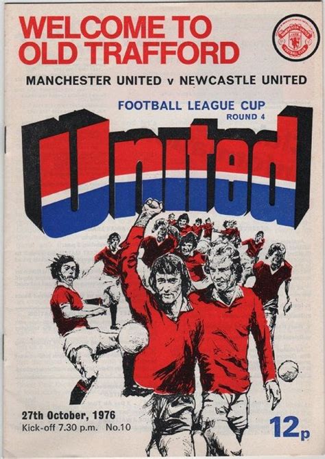 Vintage Football Programme Manchester United V Newcastle United