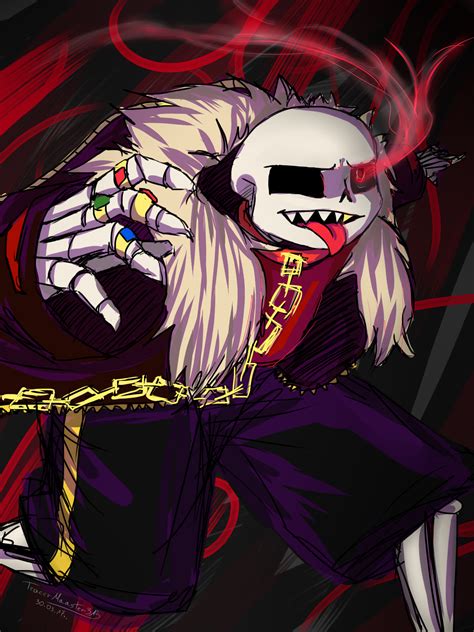 Sans Underfell Ver2 By Iamthetracer On Deviantart