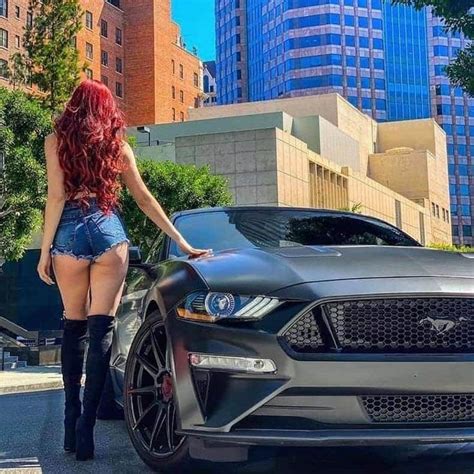 Pin By Andre On Dream Car Mustang Girl Car And Girl Wallpaper Car