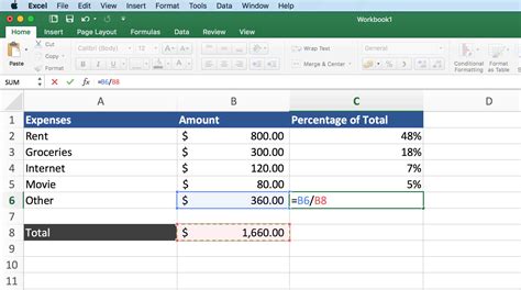 What Is The Formula For Percentage In Excel Spreadsheet Printable