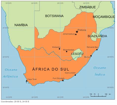 Blog De Geografia Mapa Da Africa Do Sul