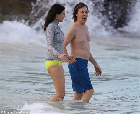 Paul Mccartney And Wife Nancy Shevell On A Winter Getaway To St Barts Daily Mail Online