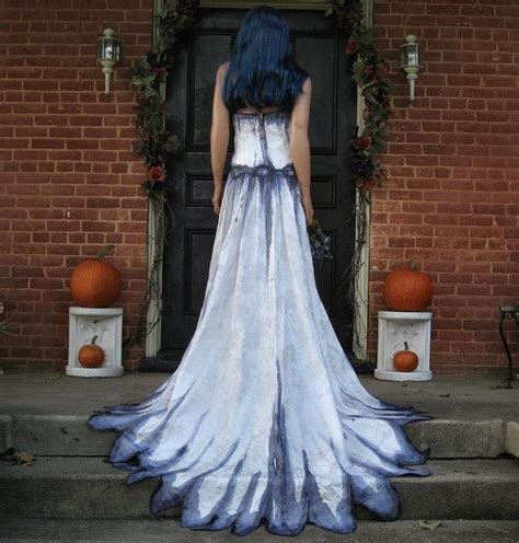Huge savings for full hand wedding gown. Corpse Bride Wedding Gown Hand Painted by ...