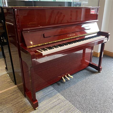 Pre Owned Yamaha P121 Upright Piano In Polished Mahogany Chamberlain Music