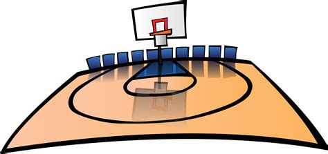 Basketball Court Cartoon Background Baloncesto Cancha Cestas